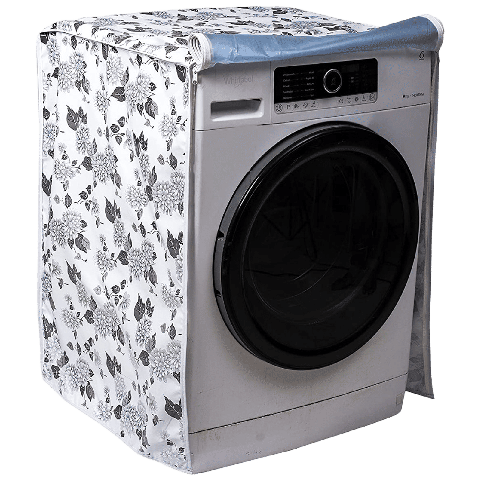 Croma Cover for Front Load 7 to 9 kg Washing Machines (Scratch resistant, Grey)