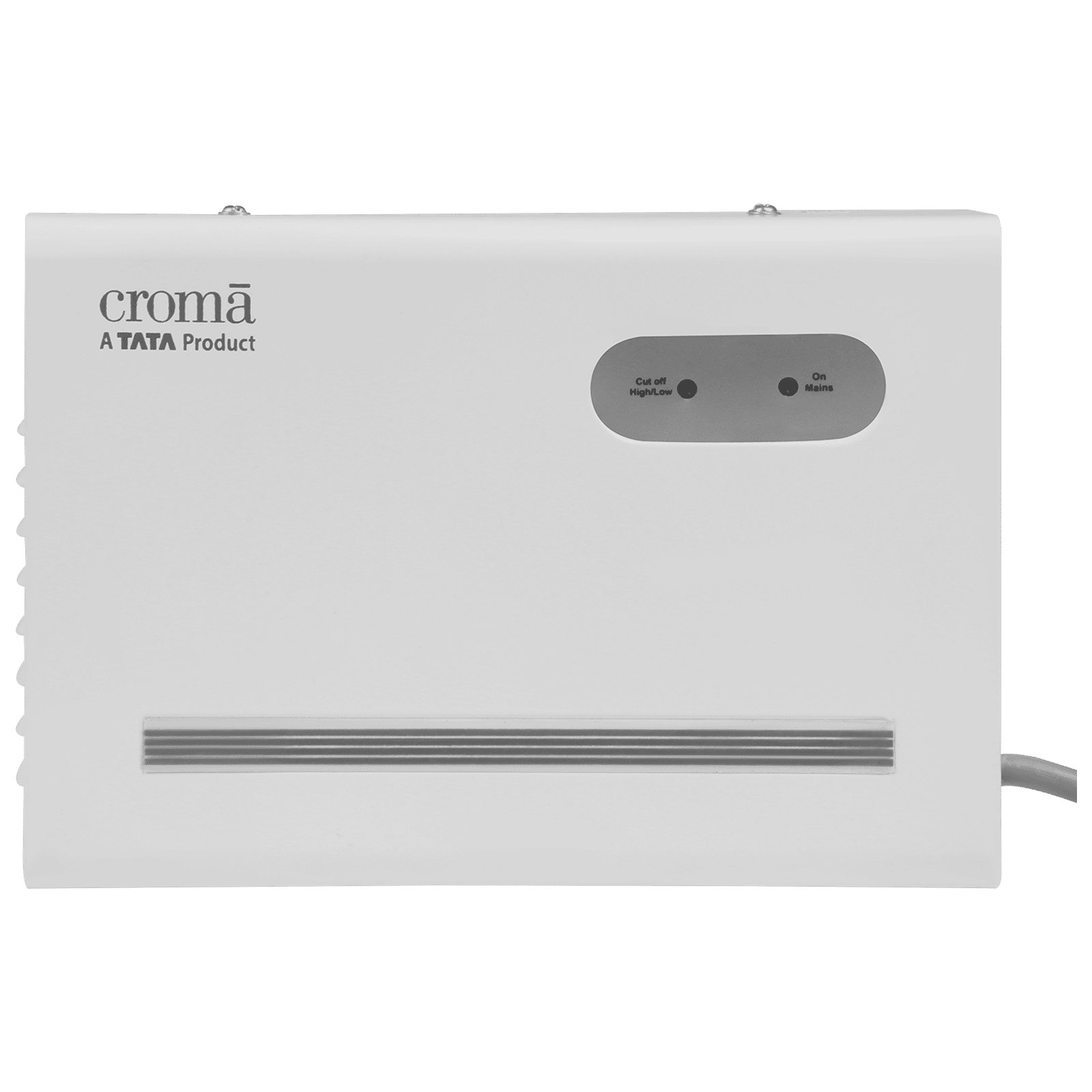 Croma 9 Amps Voltage Stabilizer For 1.5T Air Conditioner (170 - 270 V, Microprocessor Based System, White)