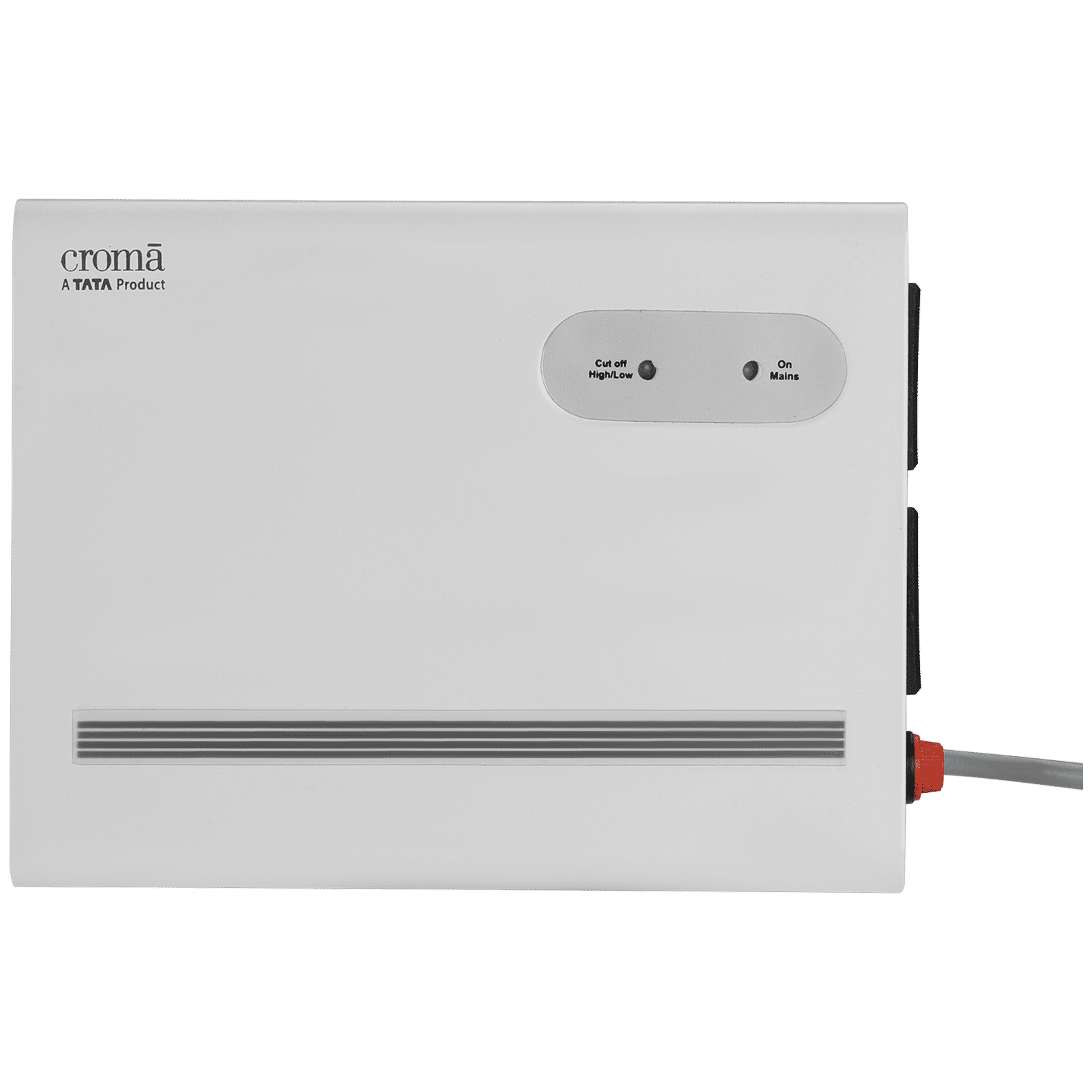 Croma 1.2 Amp Voltage Stabilizer For Refrigerator upto 300L (90 - 290 V, Twin Socket Output, White)