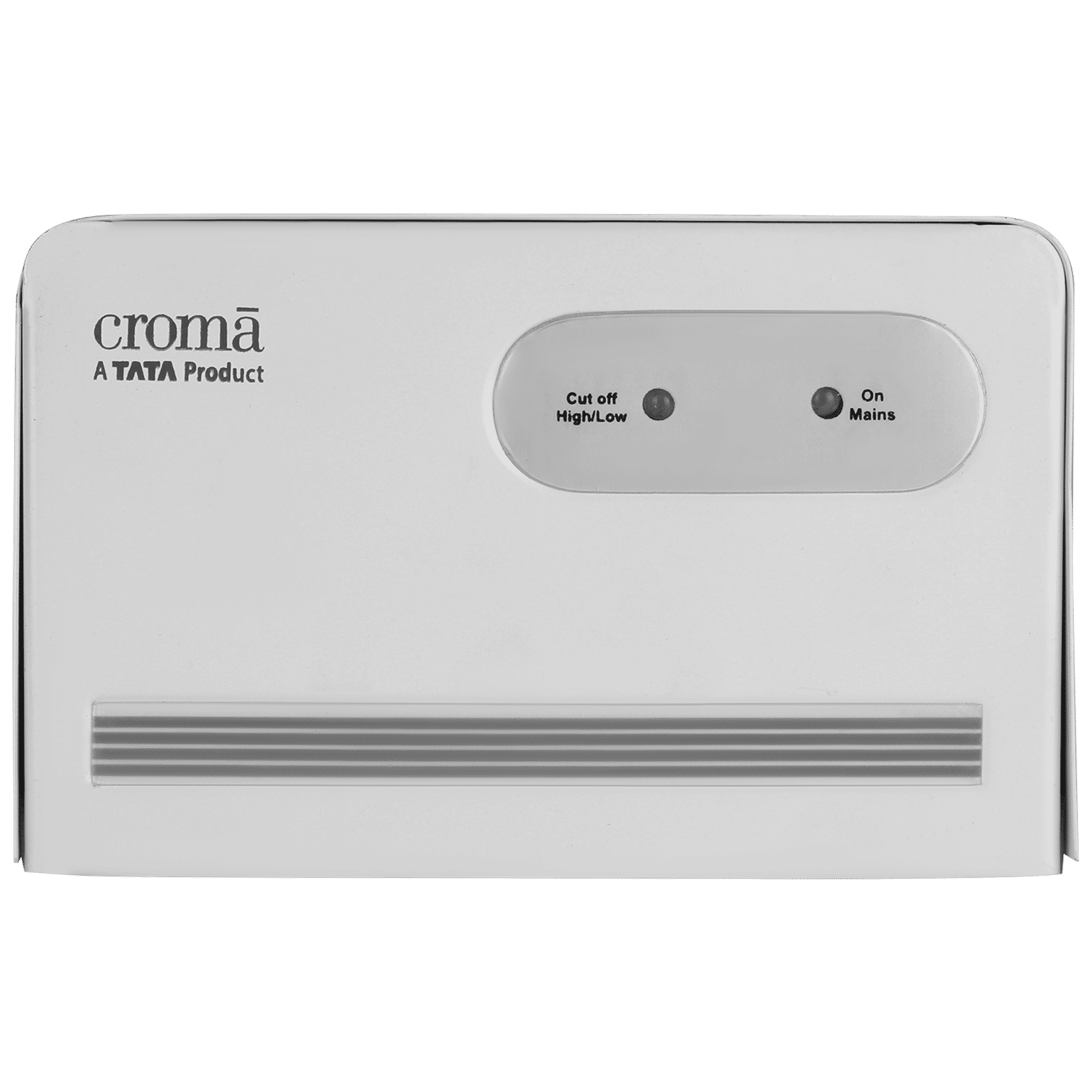 Croma 1.2 Amp Voltage Stabilizer For Up to 177.8cm (70") TV + 1 SetTop Box (140 - 270 V, Thermal Shutdown, White)