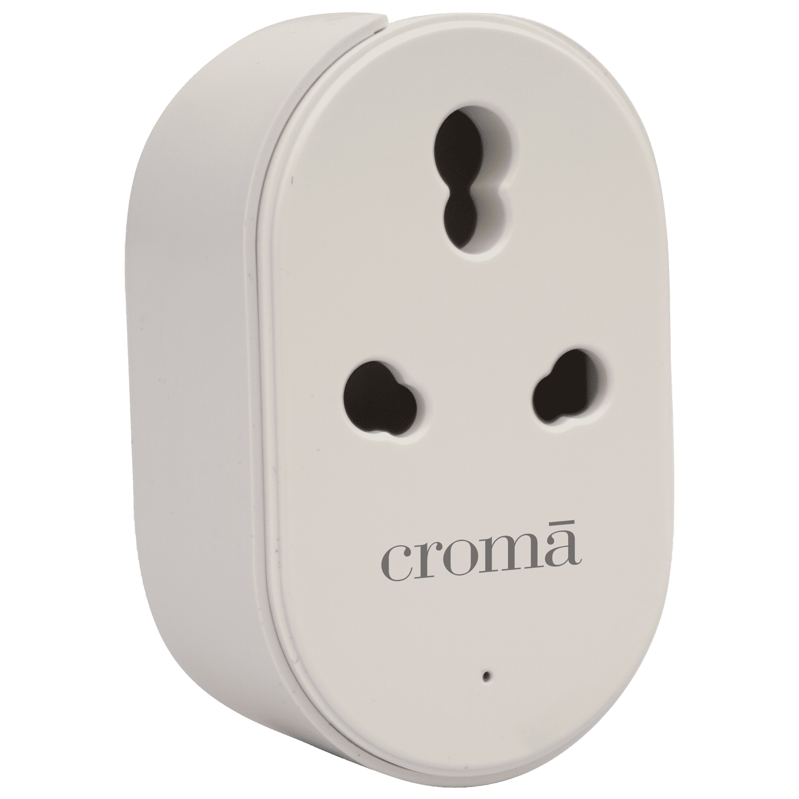 Croma Alexa & Google Assistant Smart Plug For Room Heater, Air Conditioner (Voice control, CRSP16ASPA327202, White)