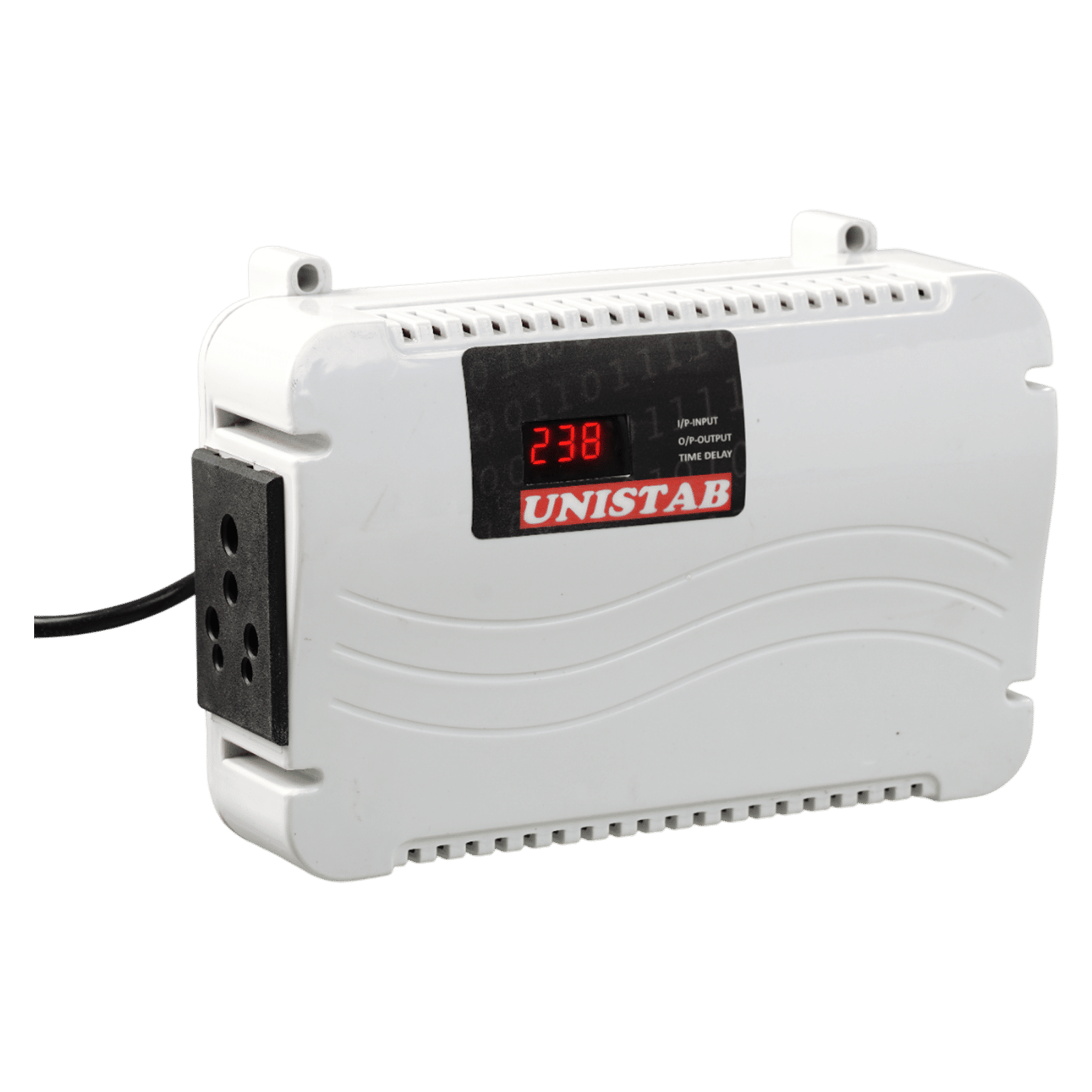 UNISTAB US100DF 3 Amps Voltage Stabilizer For Up to 600 L Refrigerator (130 - 270 V, Advance Overheat Protection, Grey)