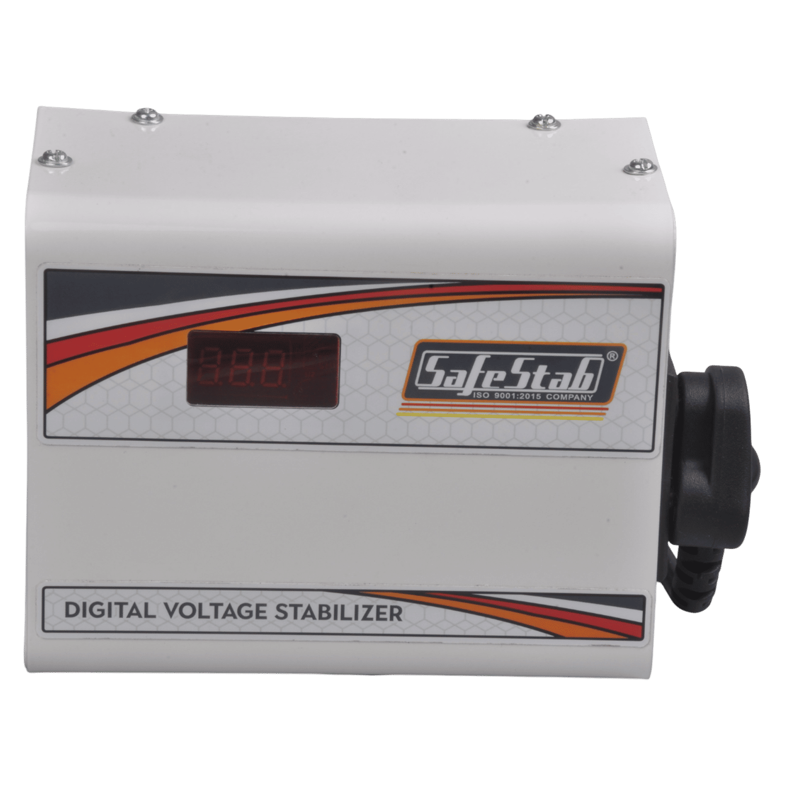 SafeStab Multi 50 2 Amps Voltage Stabilizer For 108cm (43") TV or 300 Liters Refrigerator (White)