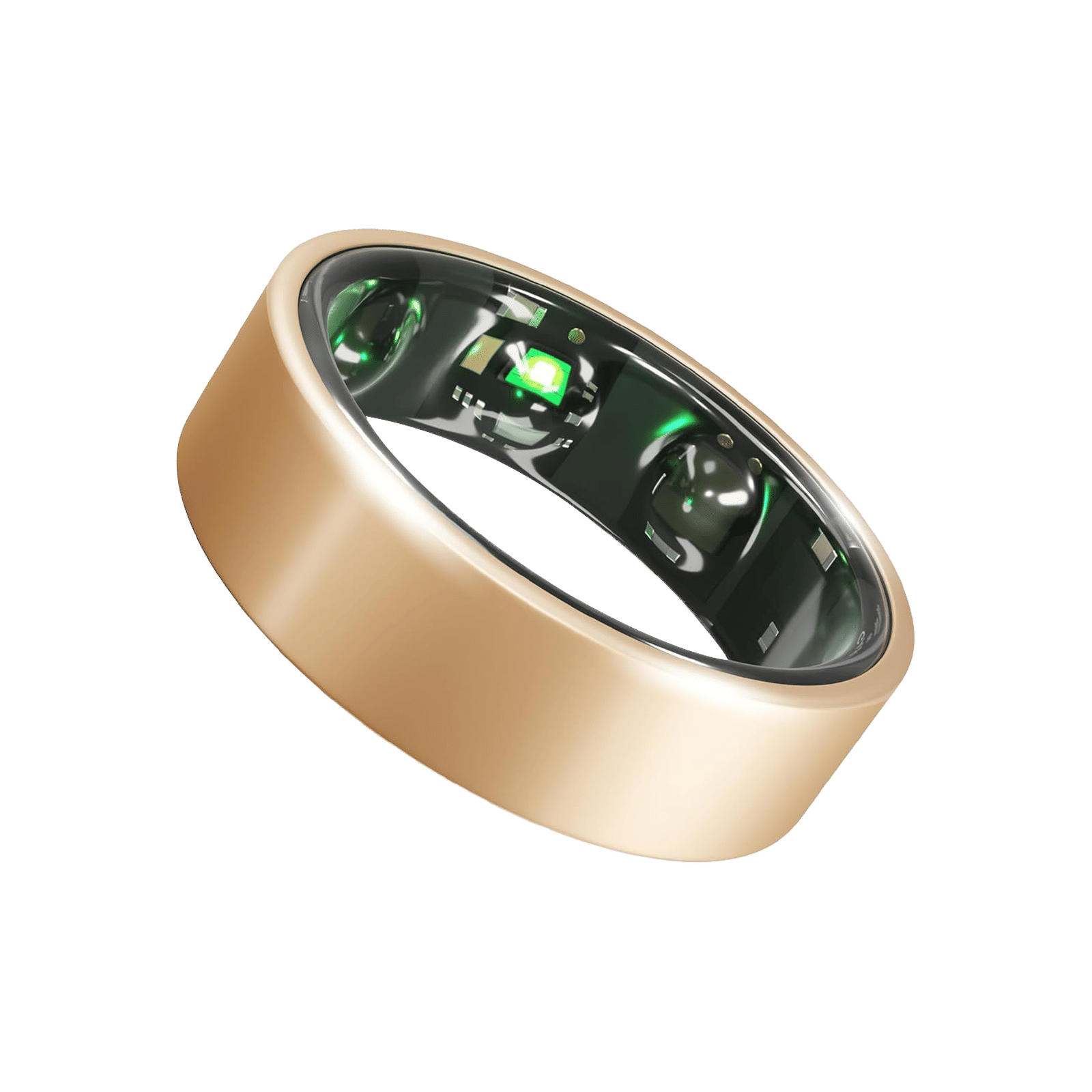 GABIT GSR01 Smart Ring 30+ Workout Modes & Holistic Health Tracking (Size 11, Titanium Build, Rose Gold)