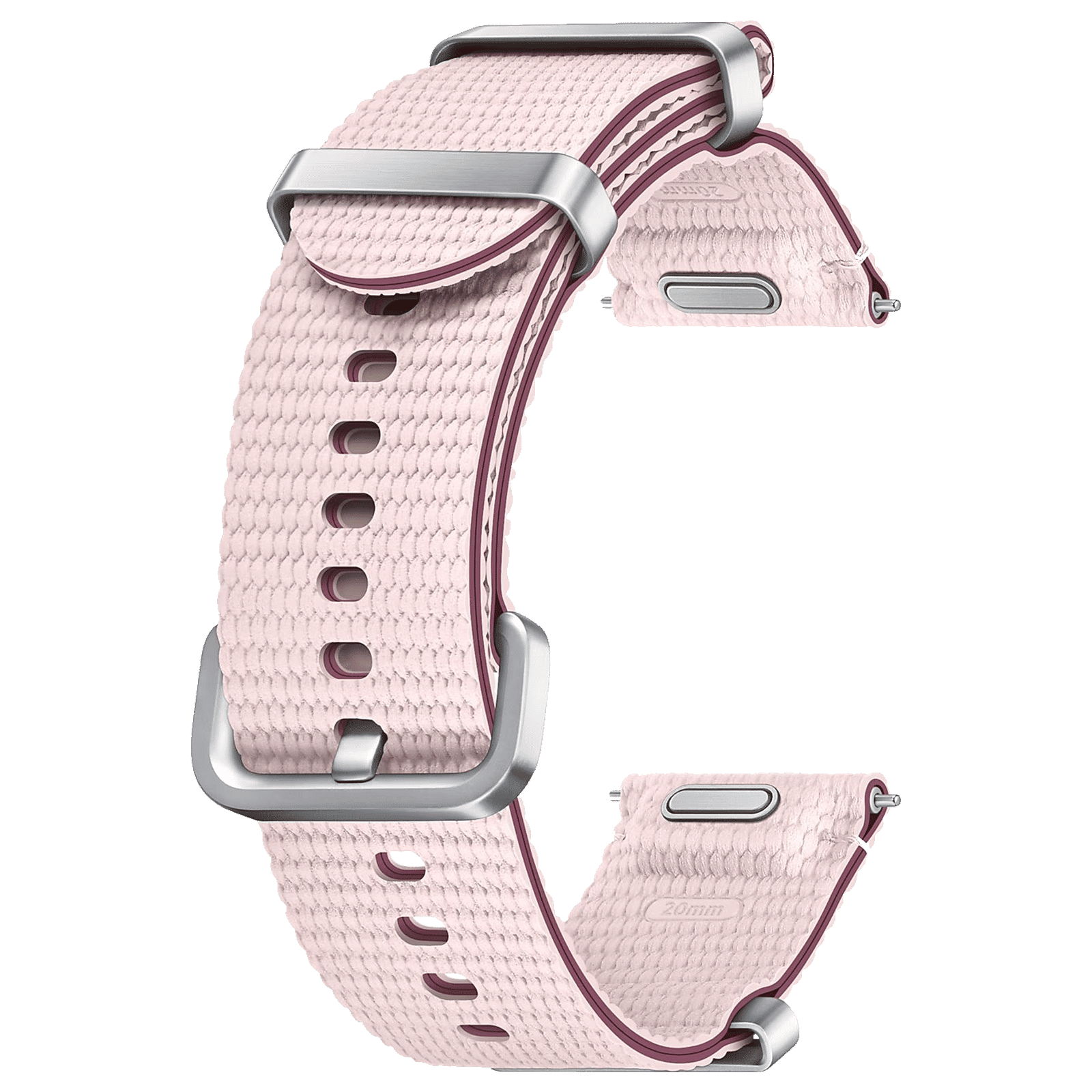 SAMSUNG ET-SOL30SPEGIN HNBR, SUS, Athleisure Band for SAMSUNG Galaxy Watch7, Watch4, Watch4 Classic, Watch5, Watch 5 Pro, Watch6 & Watch6 Classic (S/M) (Fashionable Band, Pink)