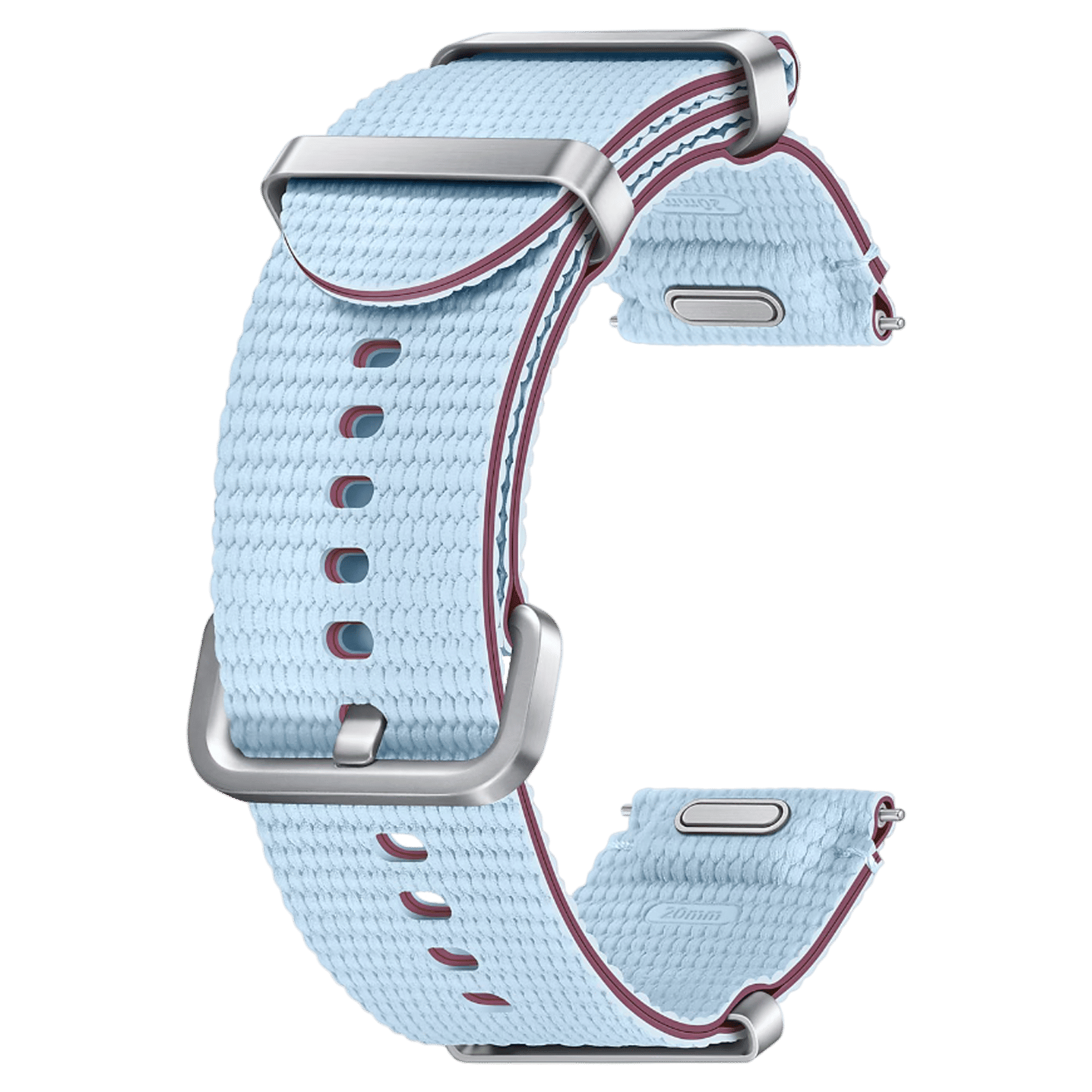 SAMSUNG ET-SOL31LLEGIN HNBR, SUS, Athleisure Band for SAMSUNG Galaxy Watch7, Watch4, Watch4 Classic, Watch5, Watch 5 Pro, Watch6 & Watch6 Classic (M/L) (Effortless Style, Sky Blue)