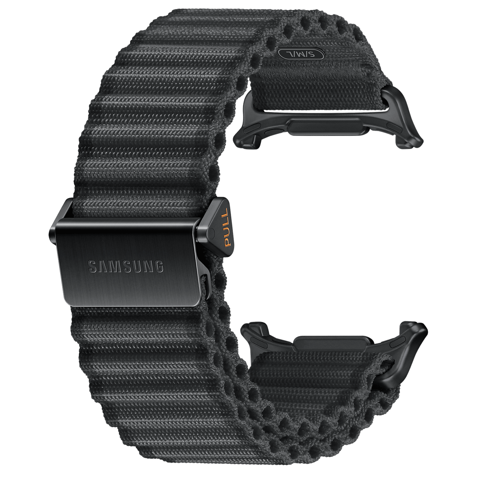 SAMSUNG ET-SVL70MBEGIN Nylon, Titanium, SUS Trail Band for SAMSUNG Galaxy Watch Ultra (Lugless Design, Dark Gray)