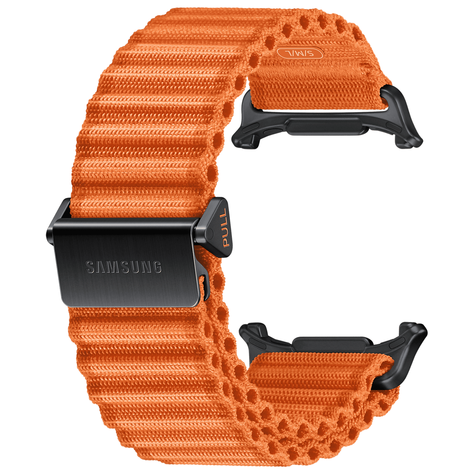 SAMSUNG ET-SVL70MOEGIN Nylon, Titanium, SUS Trail Band for SAMSUNG Galaxy Watch Ultra (Lugless Design, Orange)