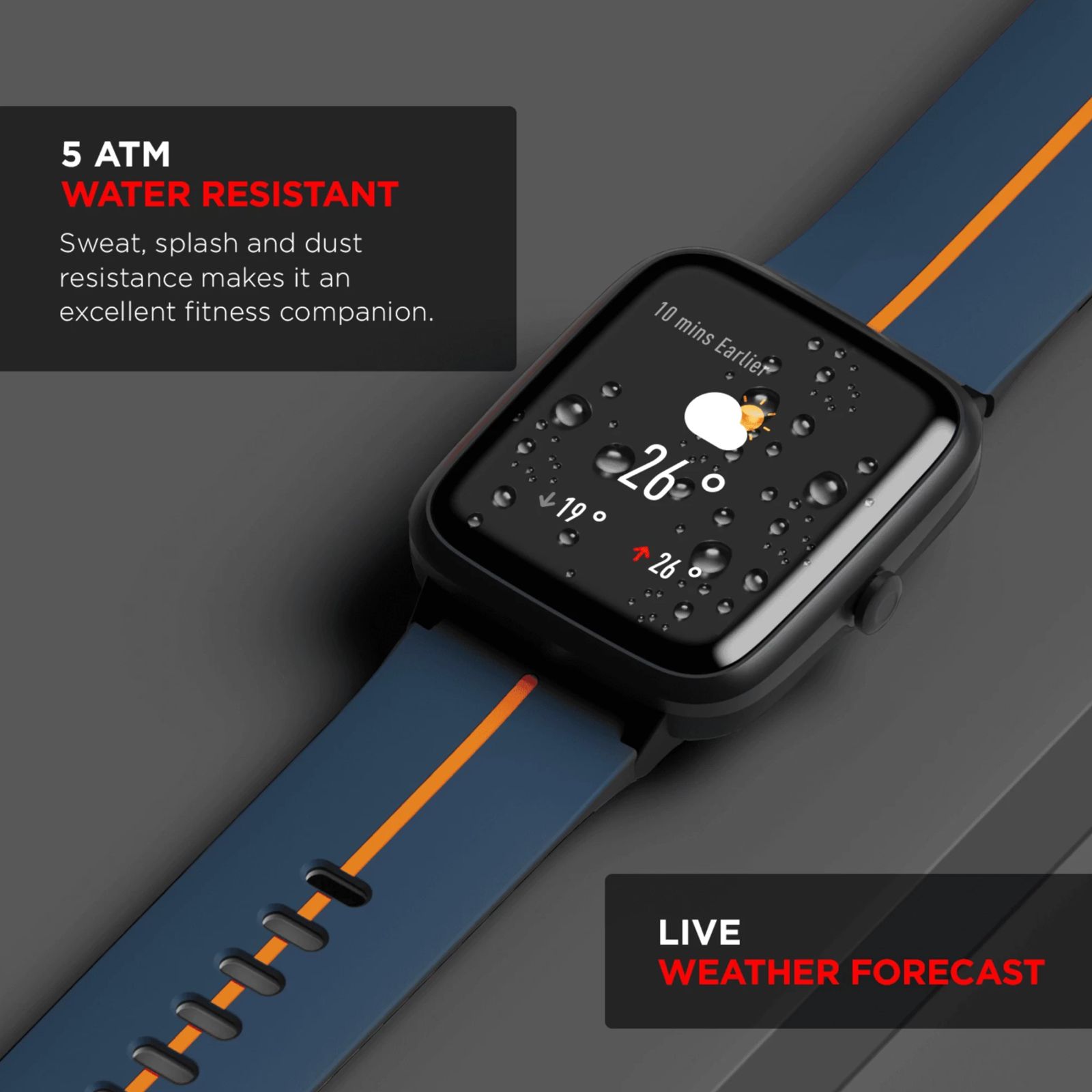 boAt Watch Xplorer RTL' Orange Fusion