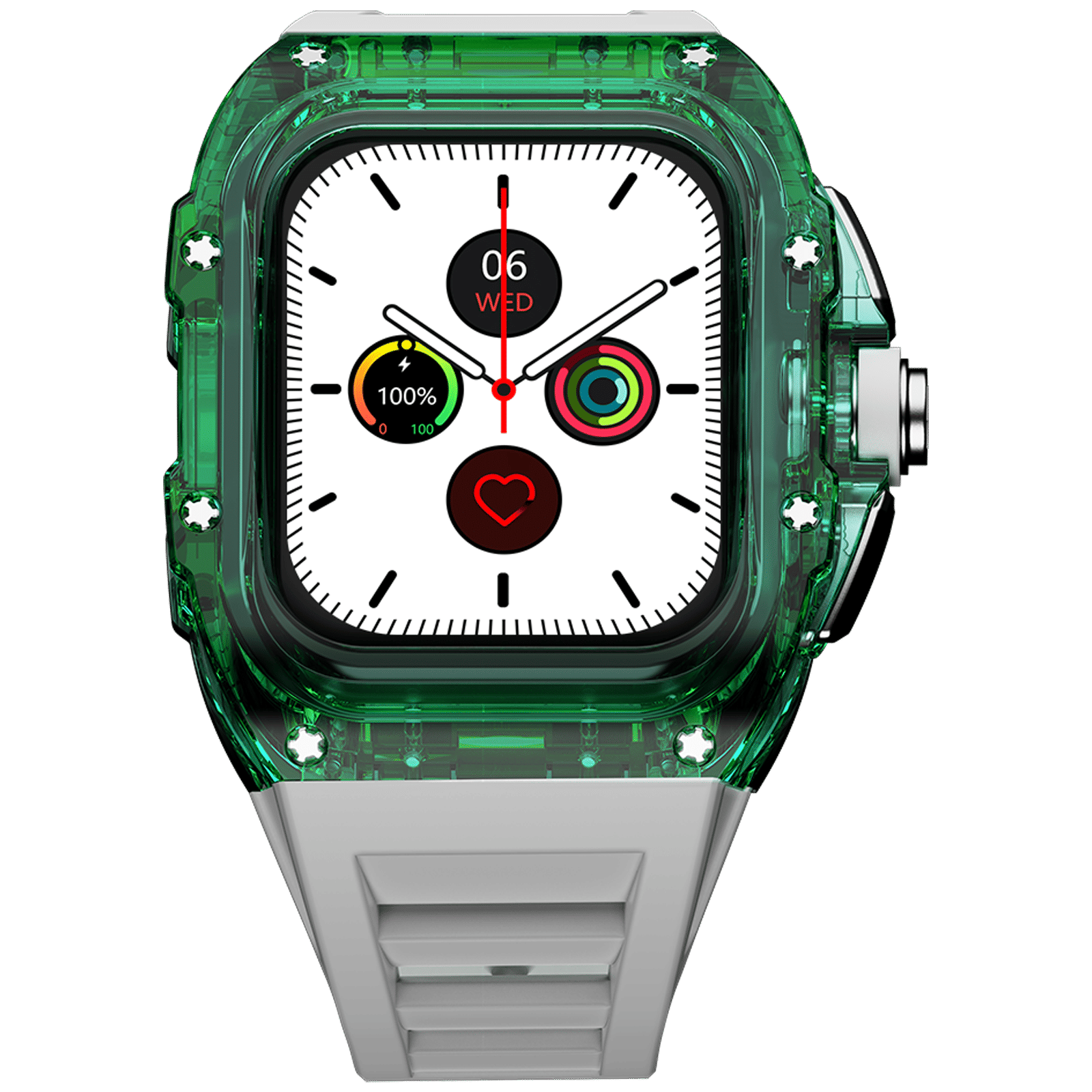 FIRE-BOLTT Diablo Smartwatch with Bluetooth Calling (49.5mm Always On Display, IP68 Water Resistant, White Strap)