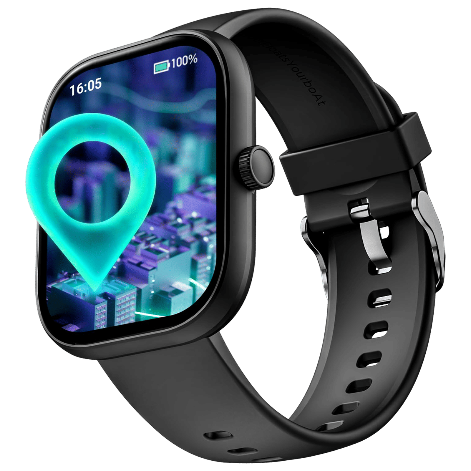boAt Wave Sigma 3 Smartwatch with Bluetooth Calling (51.05mm HD Display, IP67 Water Resistant, Active Black Strap)