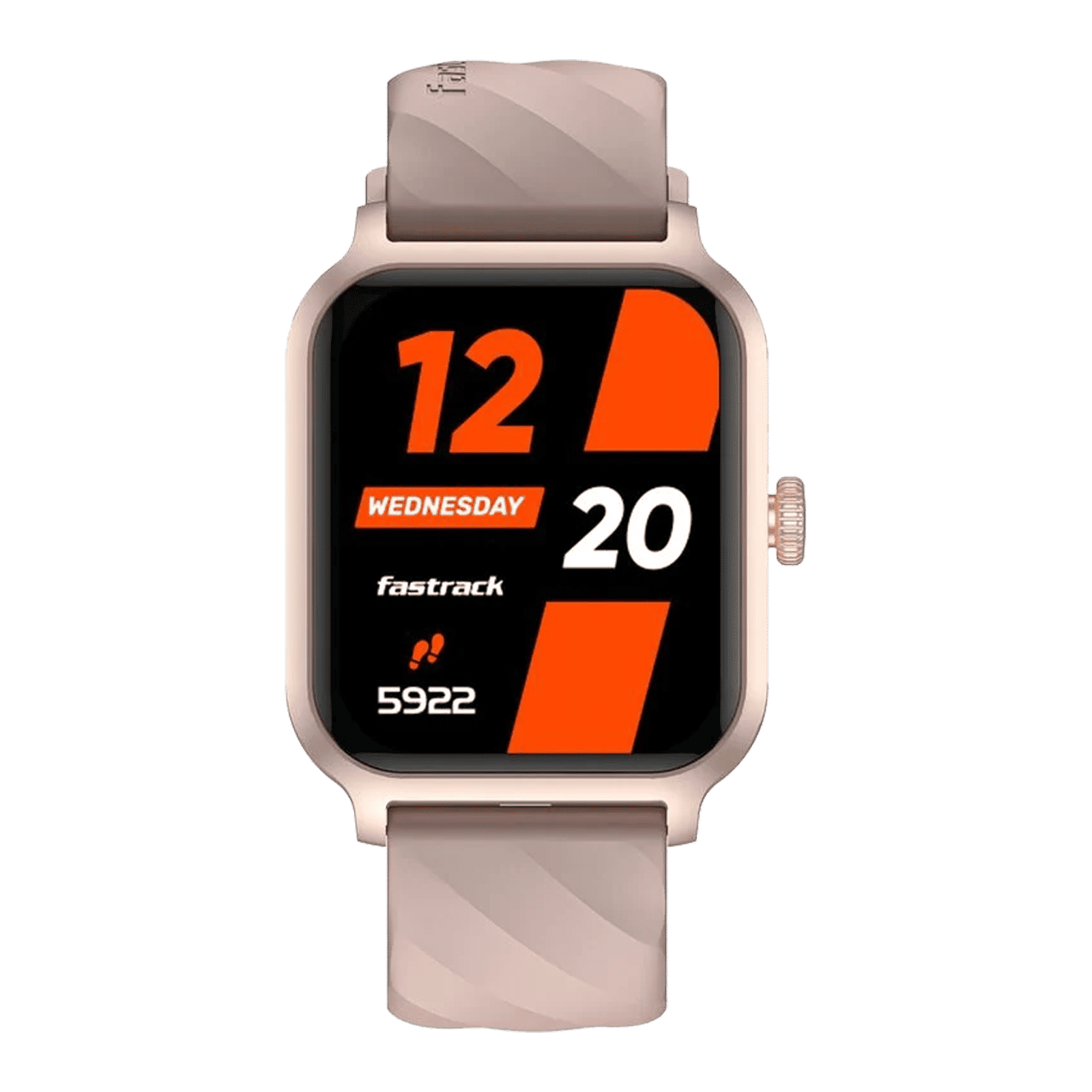 fastrack Rave FX2 Smartwatch with Bluetooth Calling (46.4mm UltraVU HD Display, IP68 Water Resistant, Beige Strap)