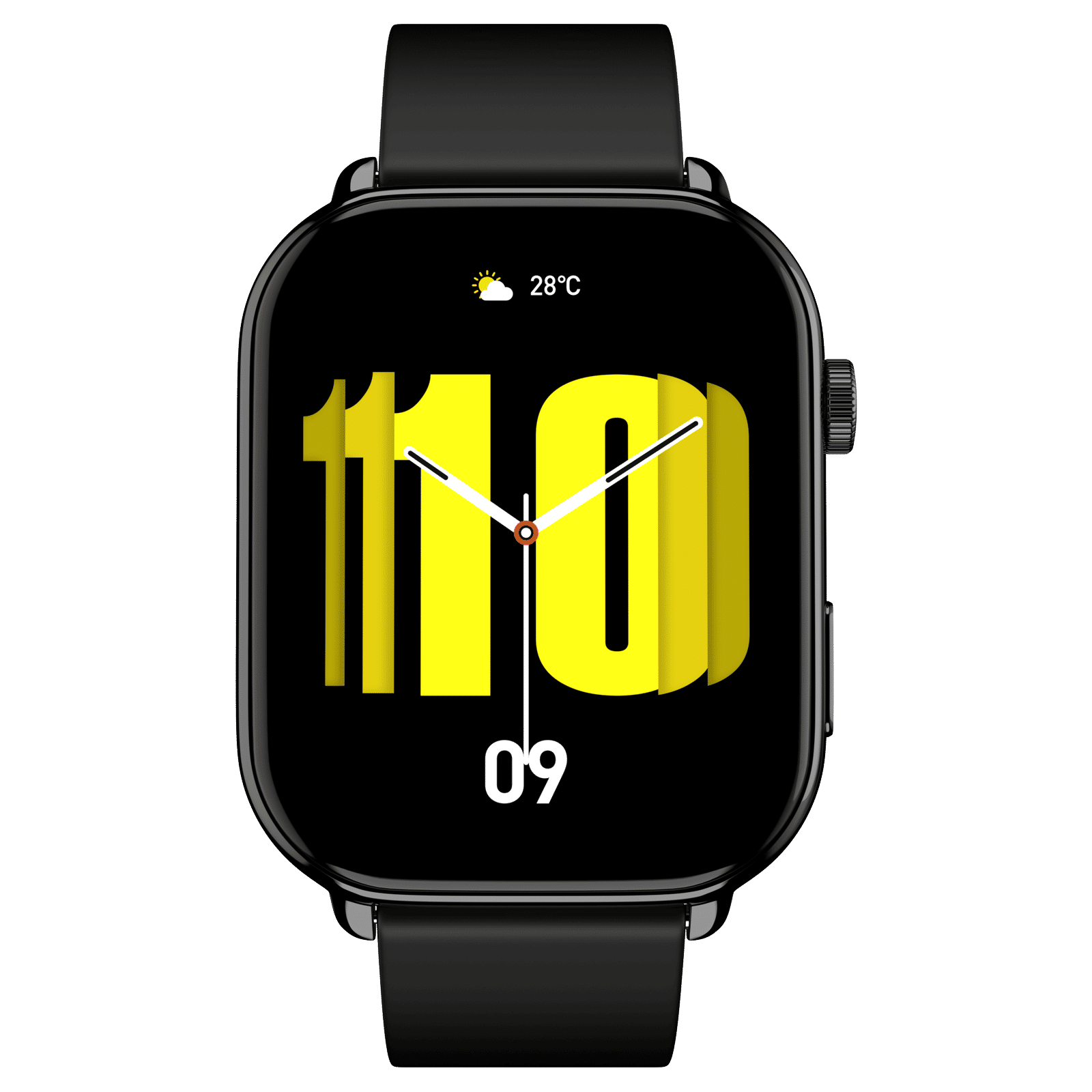 noise ColorFit Victor 2 Smartwatch with AI Voice Assistance (49.78mm AMOLED Display, IP68 Water Resistant, Jet Black Strap)