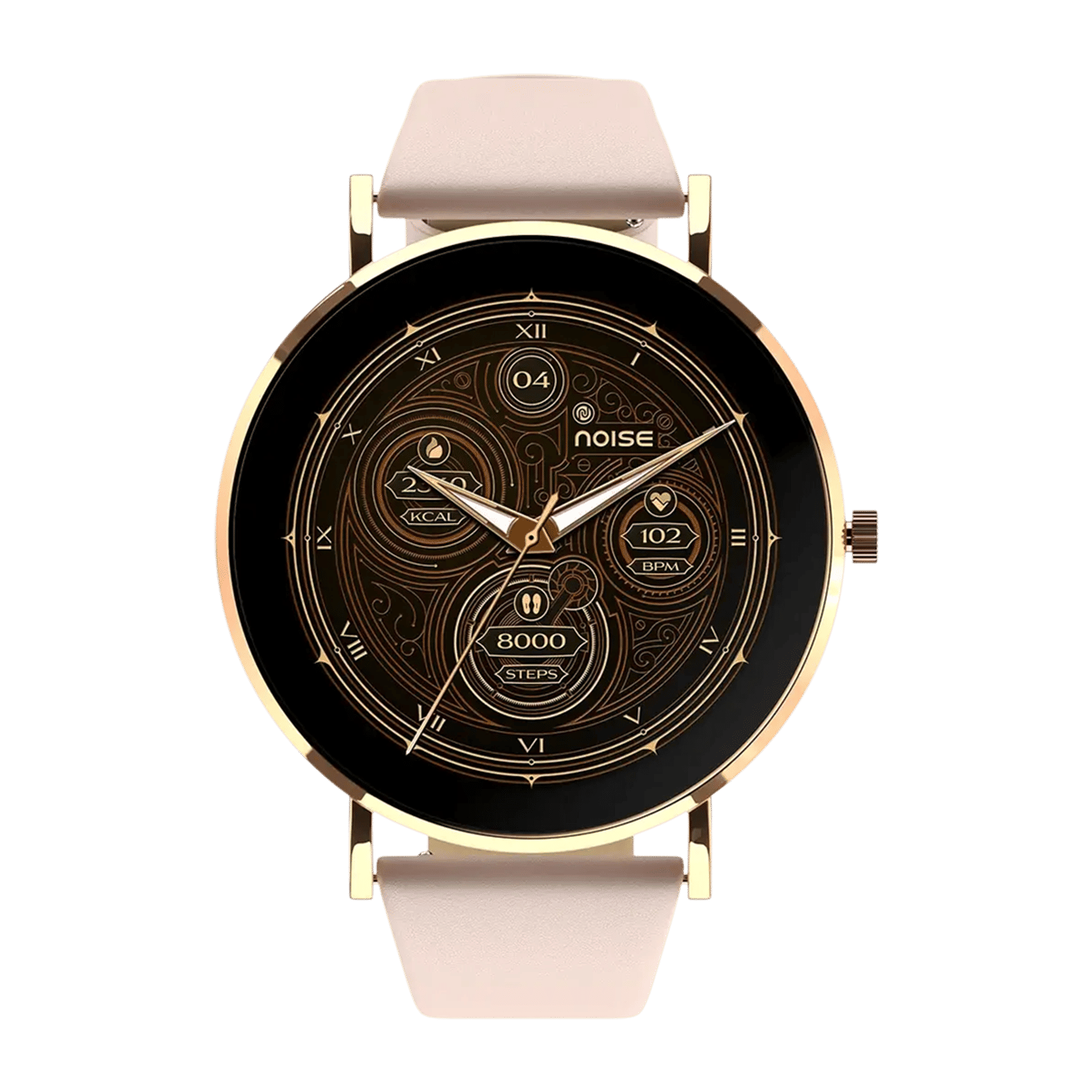 noise NoiseFit Diva 2 Smartwatch with Bluetooth Calling (36mm AMOLED Display, IP68 Water Resistant, Rose Pink Strap)