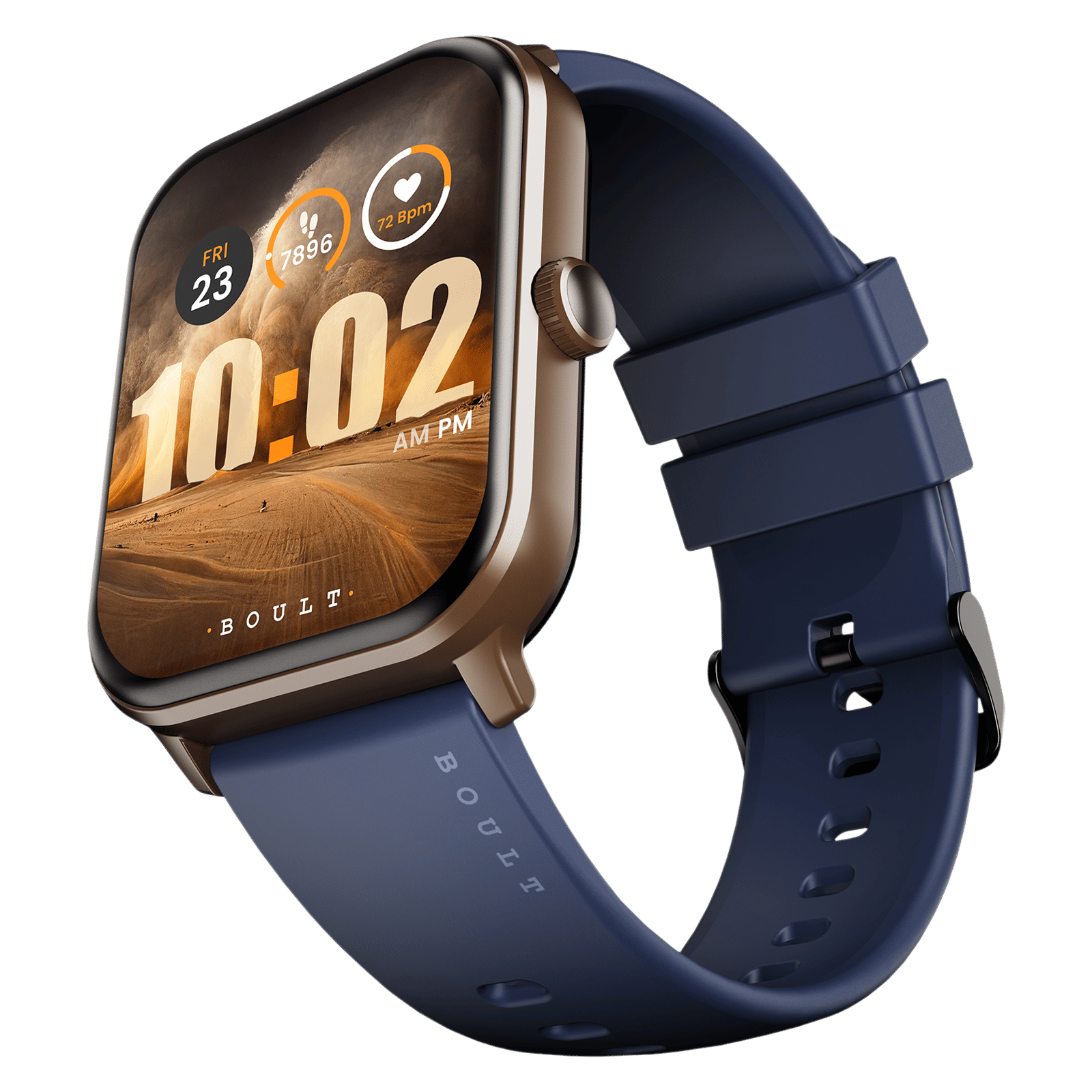 GOBOULT Dive Plus Bluetooth Calling Android OS Smartwatch (46.9mm HD Display, Multiple Watch Faces, Denim Blue Strap)