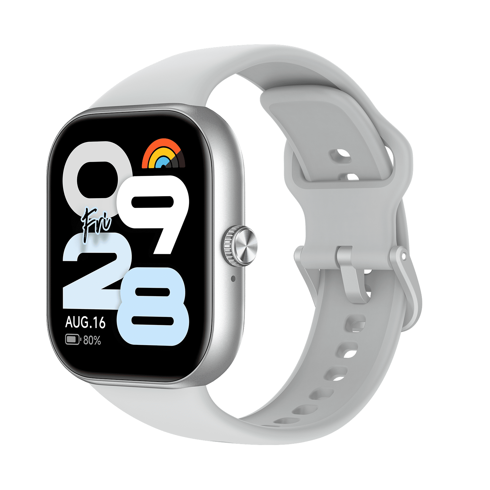 Redmi Move Bluetooth Android 6.0 Smartwatch (47mm AMOLED Display, 140+ Sports Modes, Quick Release TPU Silver Sprint Strap)