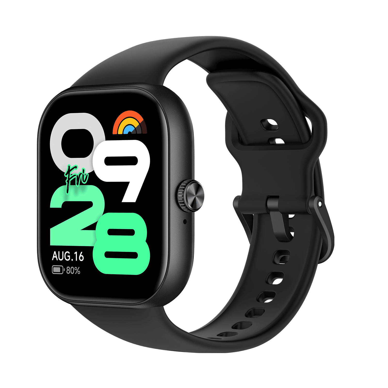 Redmi Move Bluetooth Android 6.0 Smartwatch (47mm AMOLED Display, 140+ Sports Modes, Quick Release TPU Black Drift Strap)