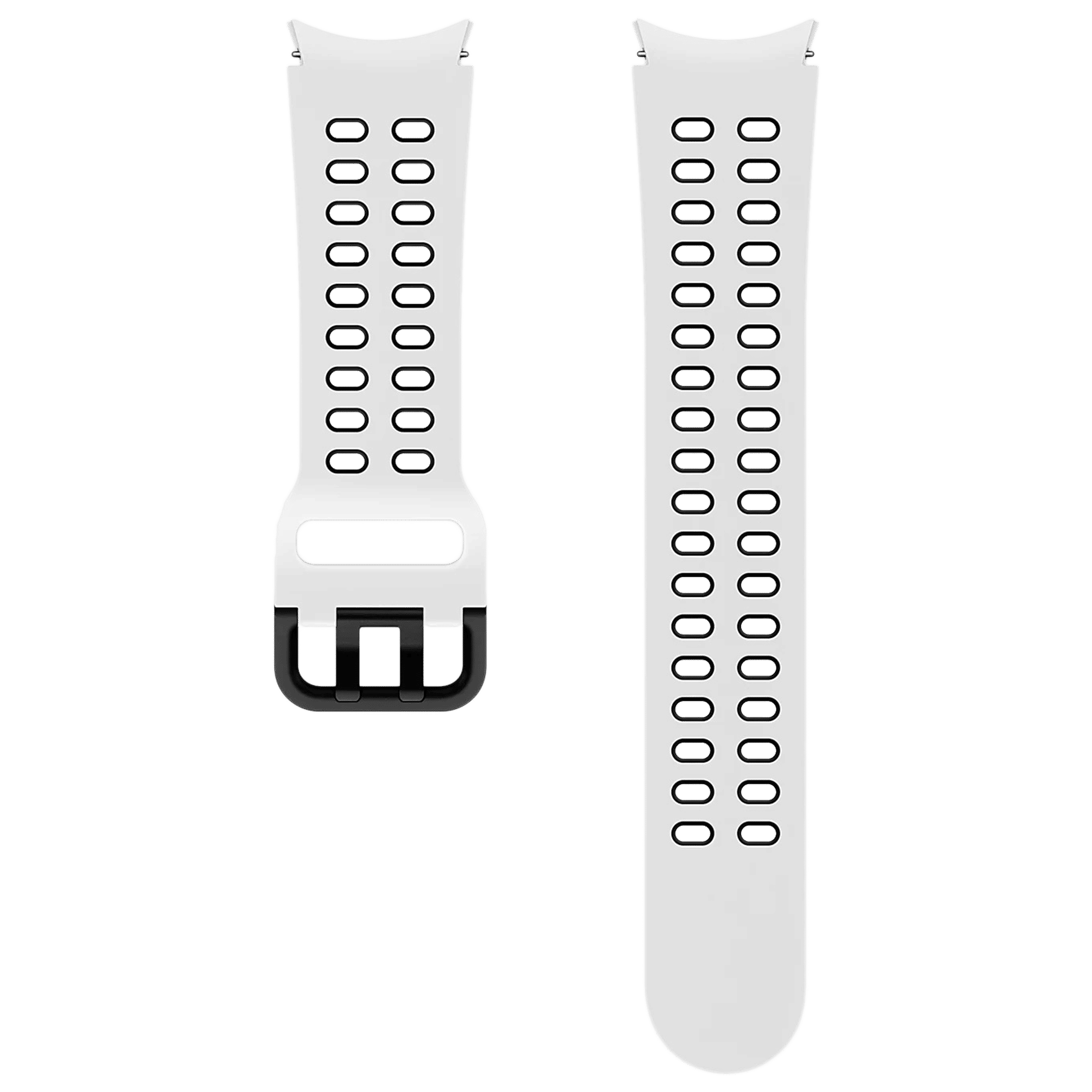 SAMSUNG Extreme Silicon Sport Band for SAMSUNG Galaxy Watch 4 (20mm, M / L) (Breathable Fabric, White)