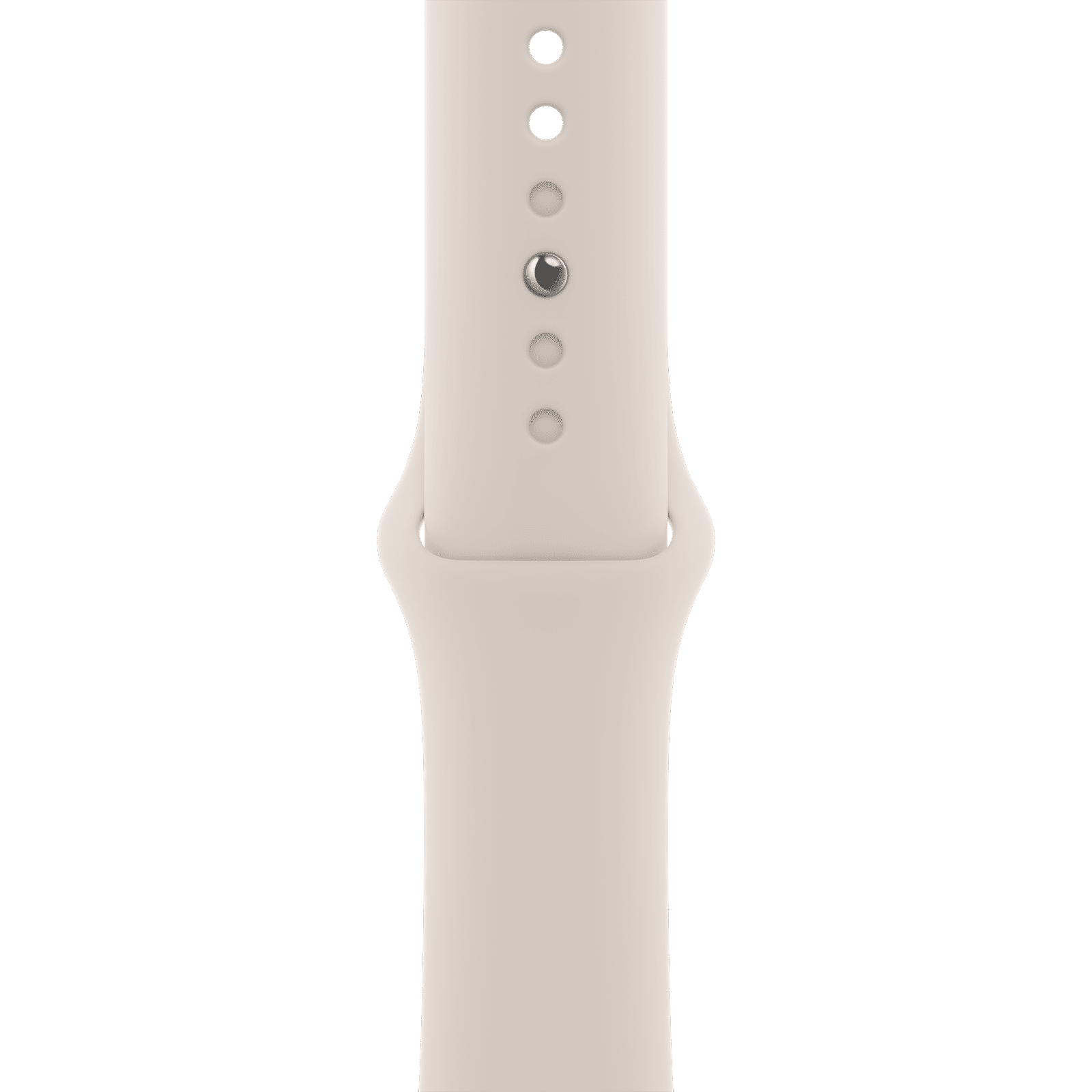 Apple Fluoroelastomer Sport Band for Apple Watch (42mm / 44mm / 45mm / 49mm, M/L) (Durable & Strong, Starlight)