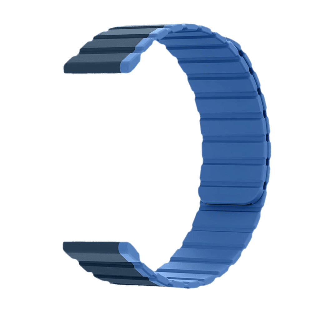 GRIPP Dual Reverser Silicon Magnetic Strap for Apple Watch Ultra 2, Watch Ultra, Watch Series SE, 4, 5, 6, 7, 8, 9 & 10 (44mm / 45mm / 46mm / 49mm) (Lightweight, Dark Blue & Light Blue)