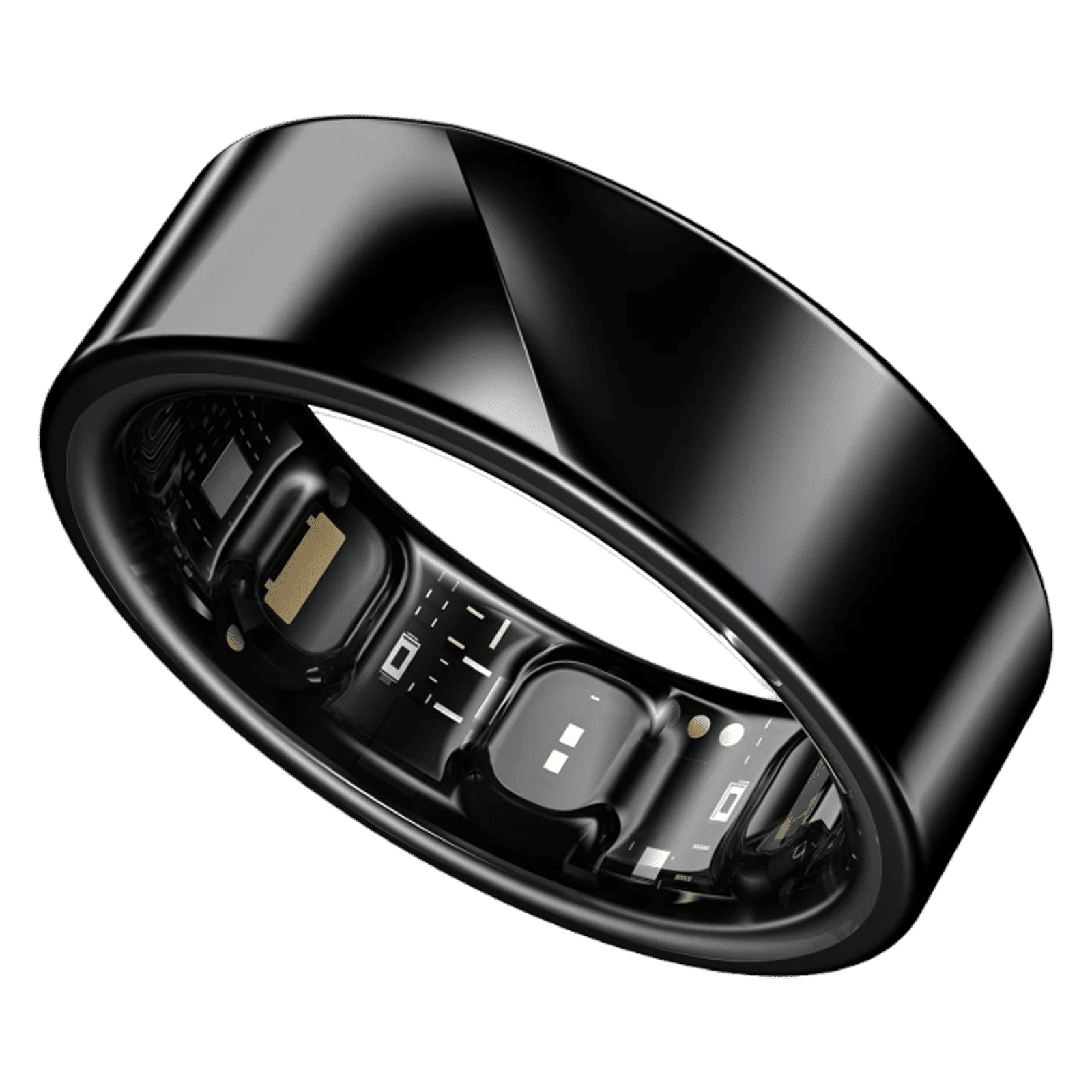 noise Luna Smart Ring with Activity Tracker (Size 10, Upto 100 Meter Water Resistant, Midnight Black)