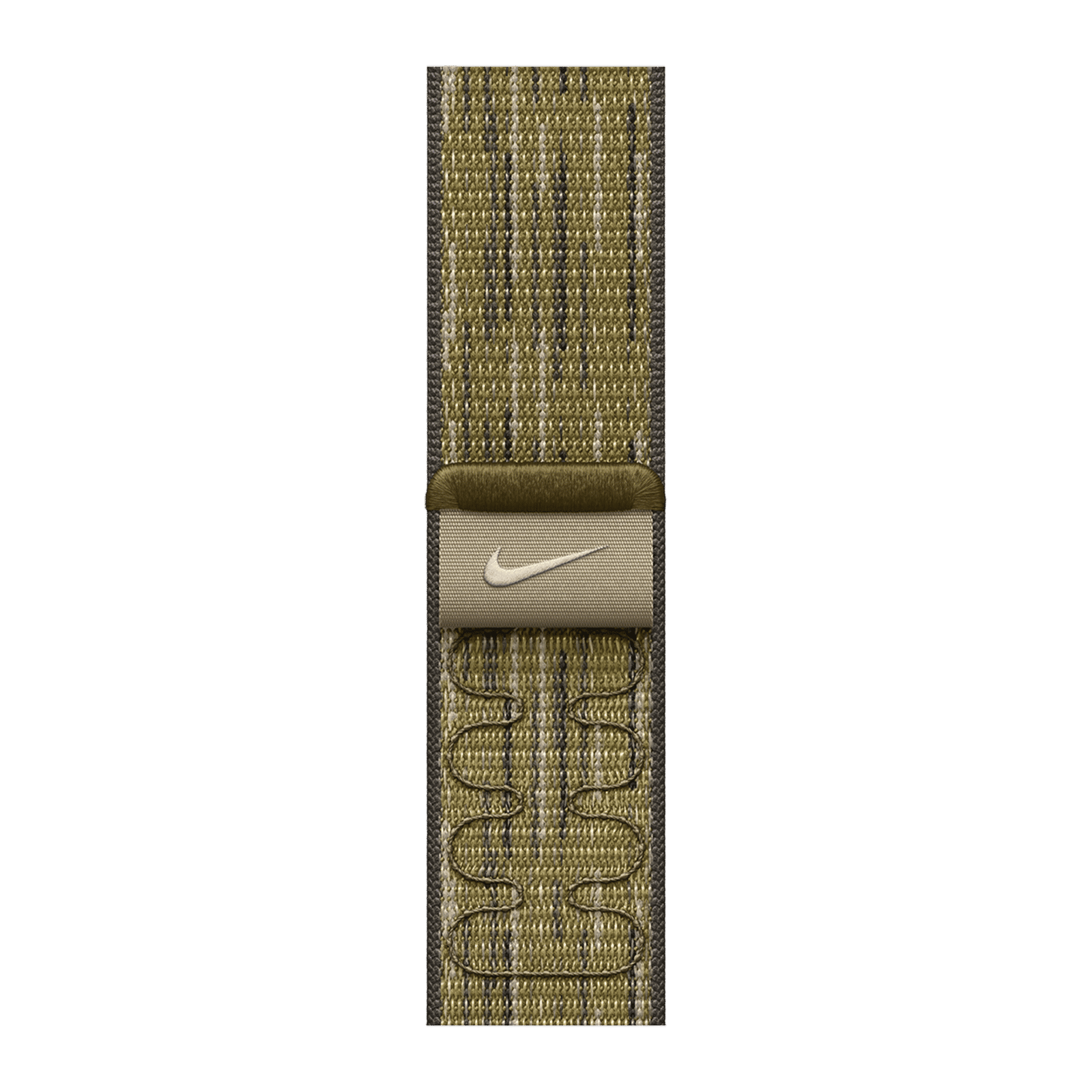 Apple Woven Nylon Nike Sport Loop for Apple Watch (38mm / 40mm / 41mm) (Hook-and-Loop Fastener, Green & Grey)
