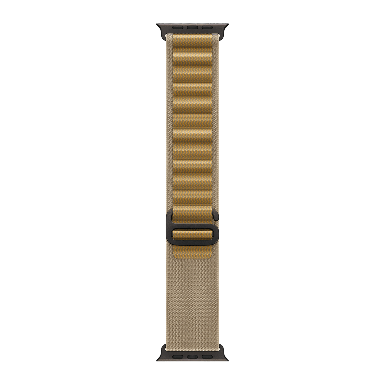 Apple Polyester, Spandex & Black Titanium Alpine Loop for Apple Watch (44mm / 45mm / 46mm / 49mm, Small) (Corrosion Resistant, Tan)