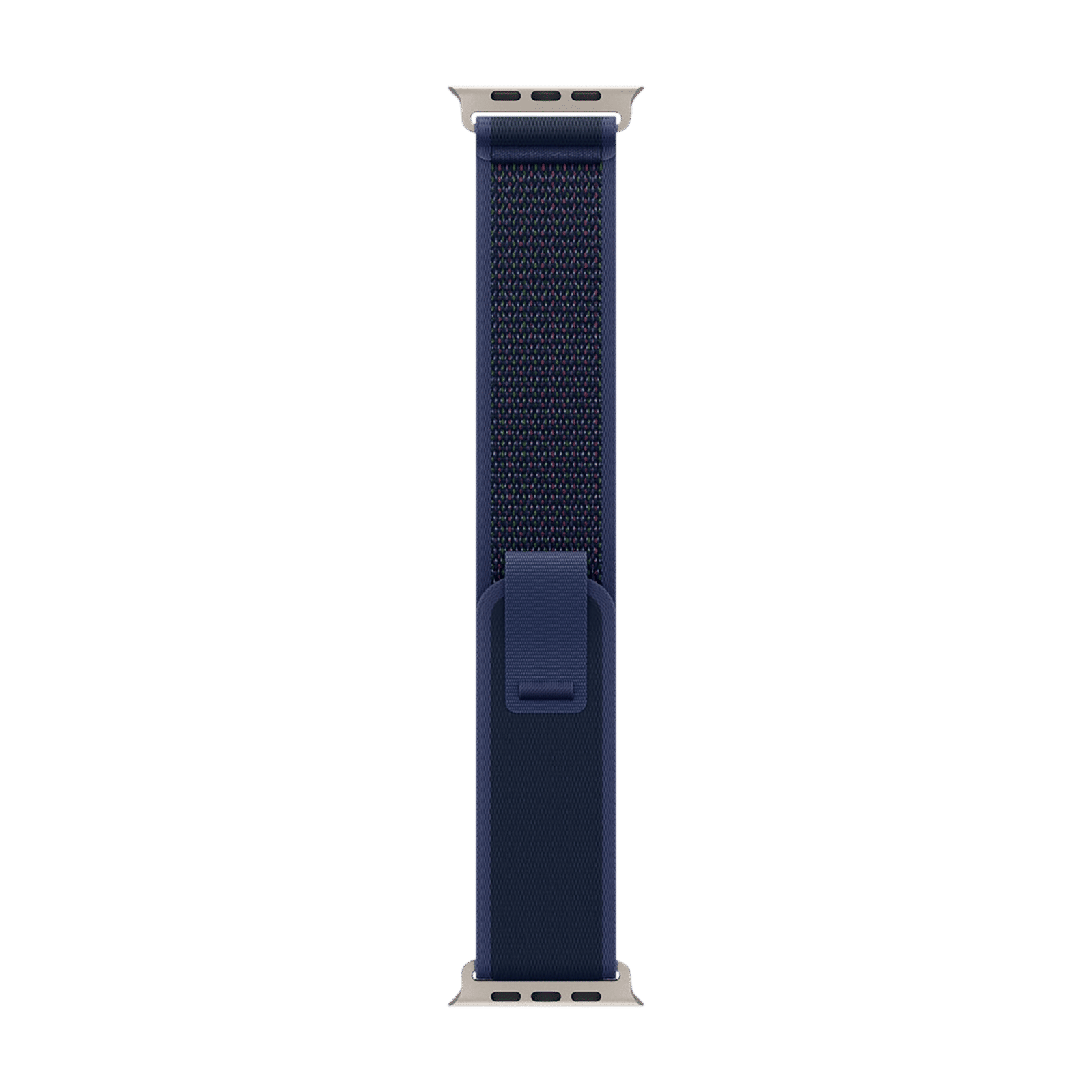 Apple Trail Polyester, Spandex, Nylon & Natural Titanium Trail Loop for Apple Watch (44mm / 45mm / 46mm / 49mm, S/M) (Ultra-Thin, Blue)