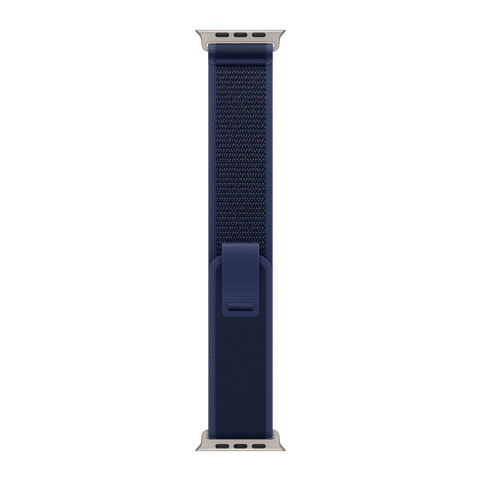 Apple Polyester, Nylon, Spandex & Natural Titanium Trail Loop for Apple Watch (44mm / 45mm / 46mm / 49mm) (Ultra-thin, Blue)