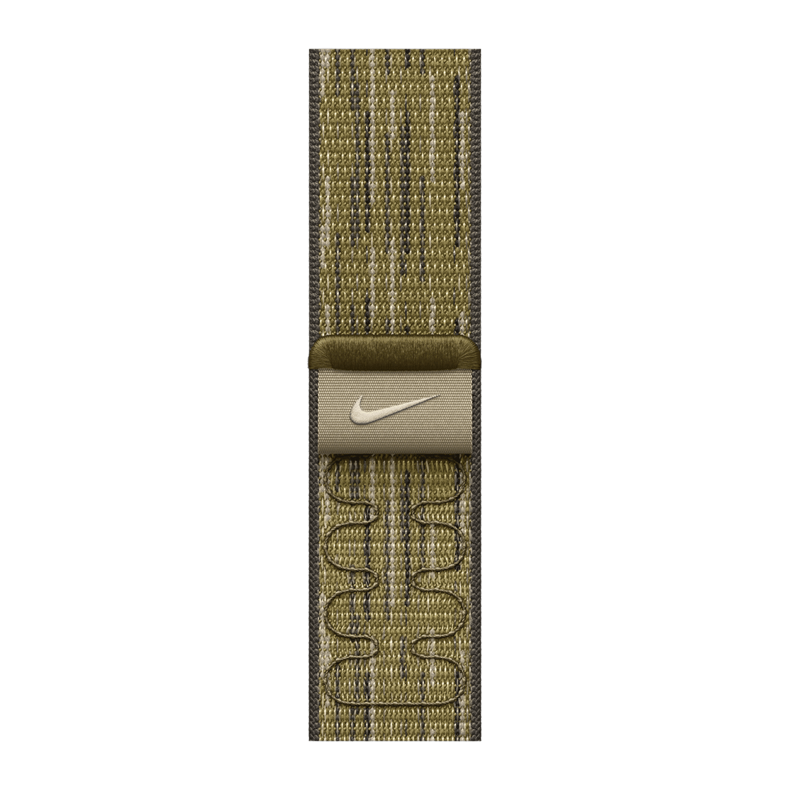 Apple Woven Nylon Nike Sport Loop for Apple Watch (38mm / 40mm / 41mm / 42mm) (Hook-and-Loop Fastener, Green & Grey)