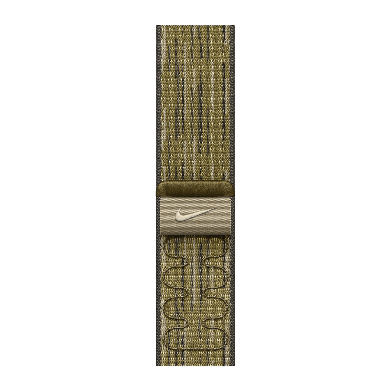 Apple Woven Nylon Nike Sport Loop for Apple Watch (44mm / 45mm / 46mm / 49mm) (Hook-and-Loop Fastener, Green & Grey)