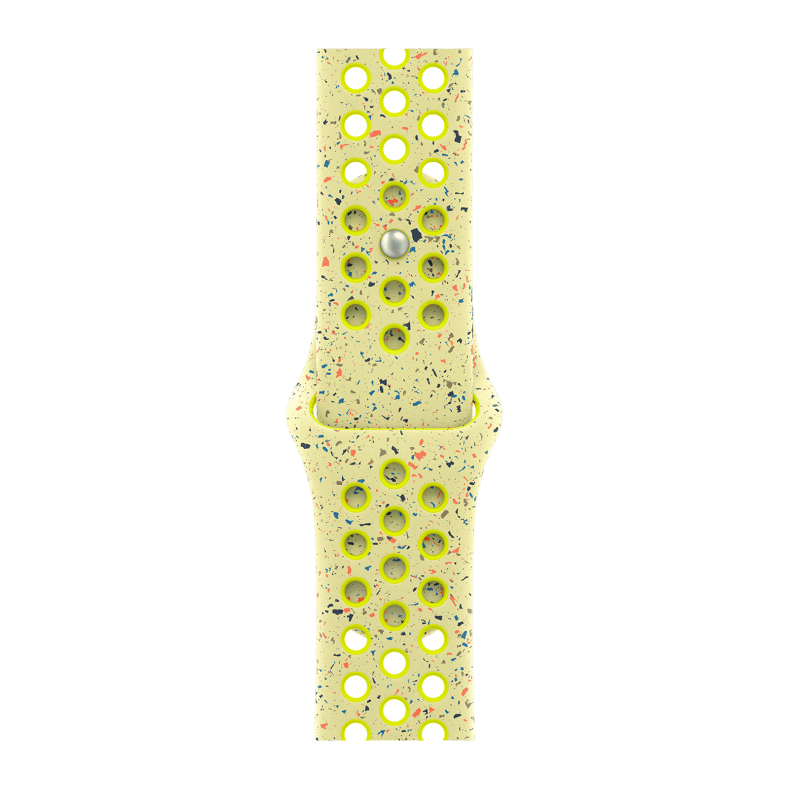 Apple Aluminium & Fluoroelastomer Nike Sport Band for Apple Watch (38mm / 40mm / 41mm / 42mm, M/L) (Durable & Strong, Volt Splash)