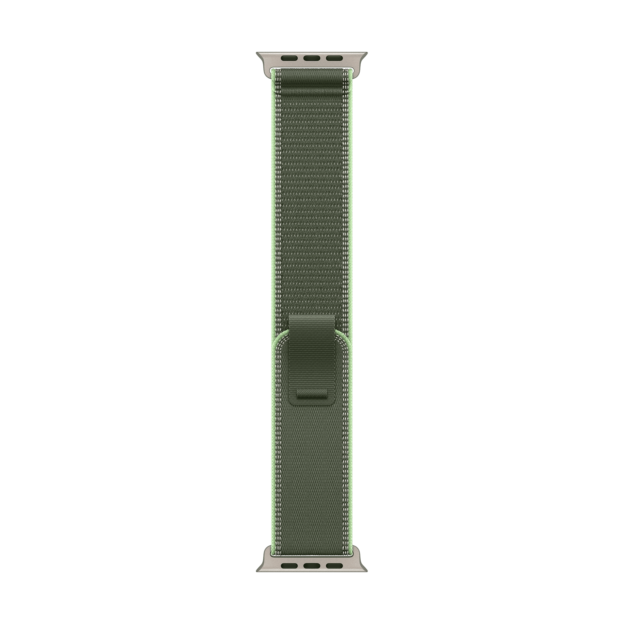 Apple Polyester, Spandex, Nylon & Natural Titanium Trail Loop for Apple Watch (44mm / 45mm / 46mm / 49mm, M/L) (Ultra‑thin, Green & Neon)-picture-41
