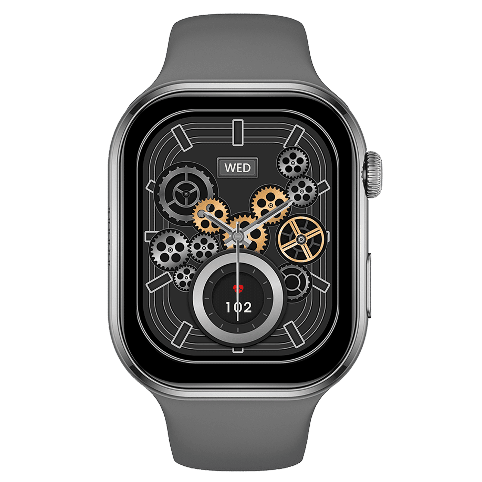 FIRE-BOLTT Brillia Smartwatch with Bluetooth Calling (51.30mm AMOLED Display, IP67 Water Resistant, Dark Grey Strap )