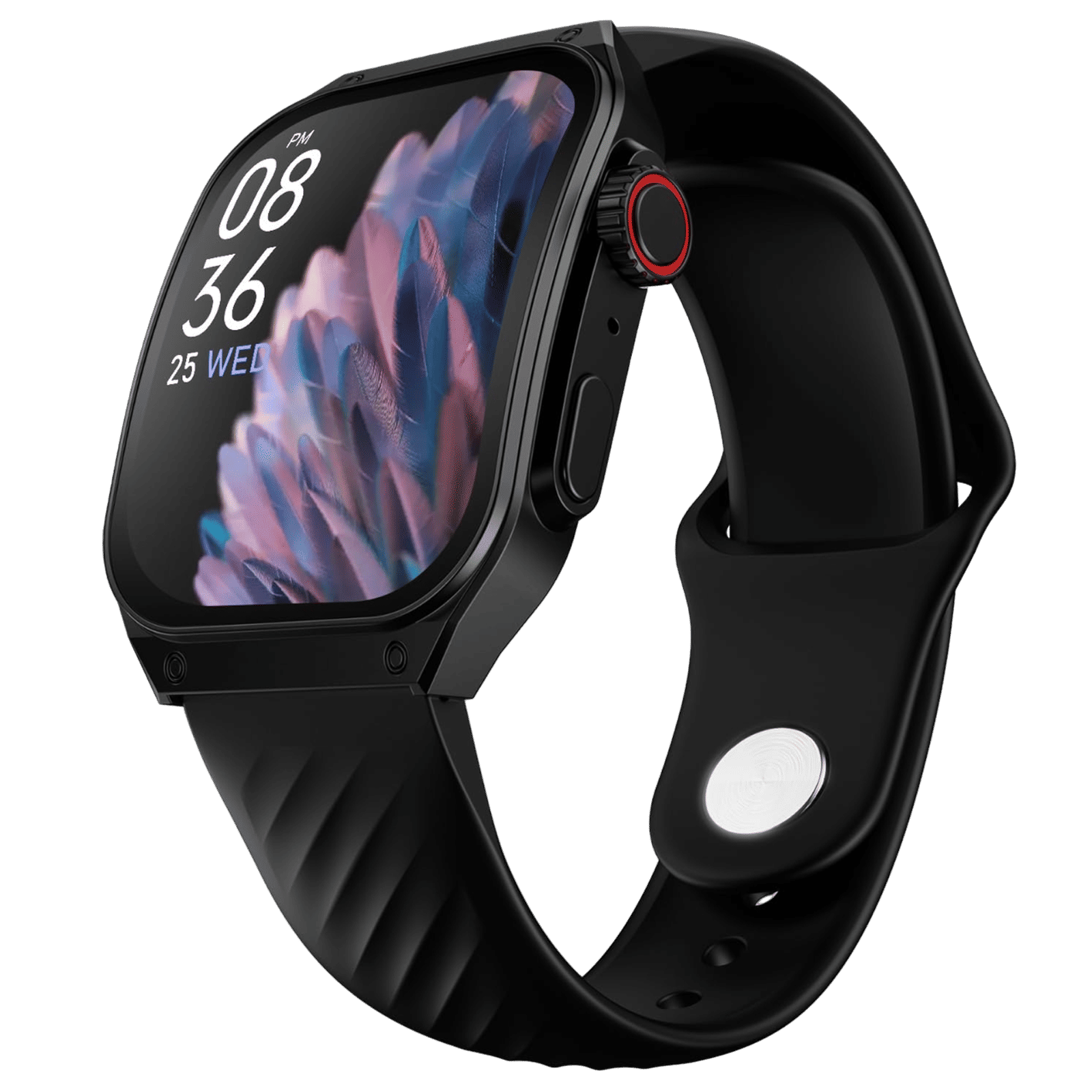 Fire-Boltt ARC Smartwatch with Bluetooth Calling (49.8mm AMOLED Display, IP65 Water Resistant, Black Strap)