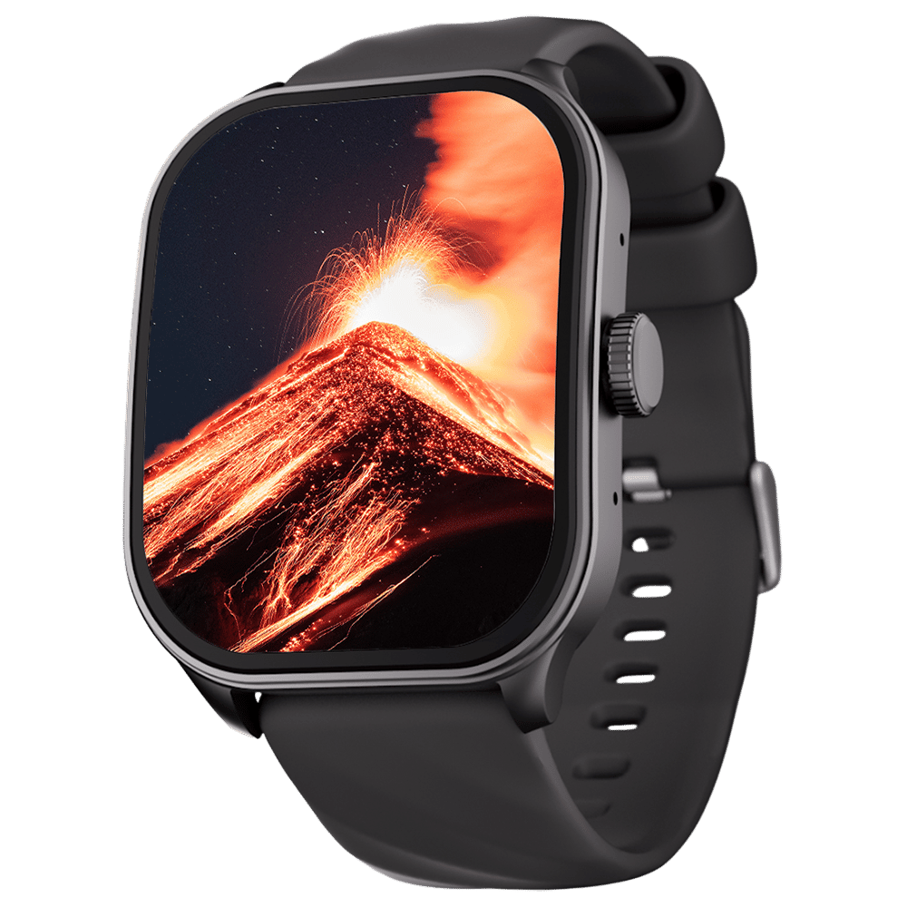 fastrack Revoltt FS1 Pro Smartwatch with Bluetooth Calling (49.7mm AMOLED Arched Display, IP68 Water Resistant, Black Strap)