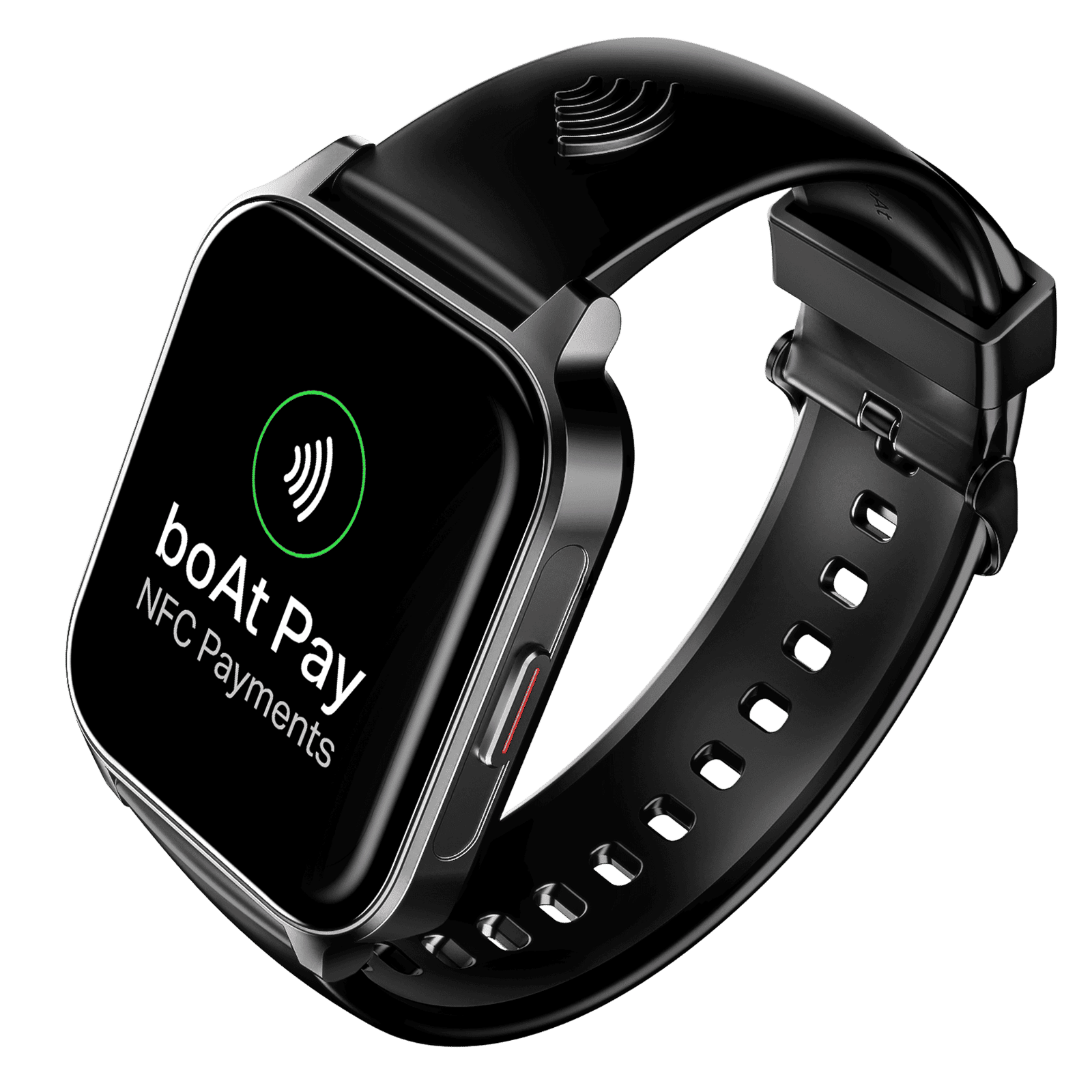 boAt Wave Fortune Smartwatch with Bluetooth Calling (49.7mm HD Display, IP68 Water Resistant, Active Black)