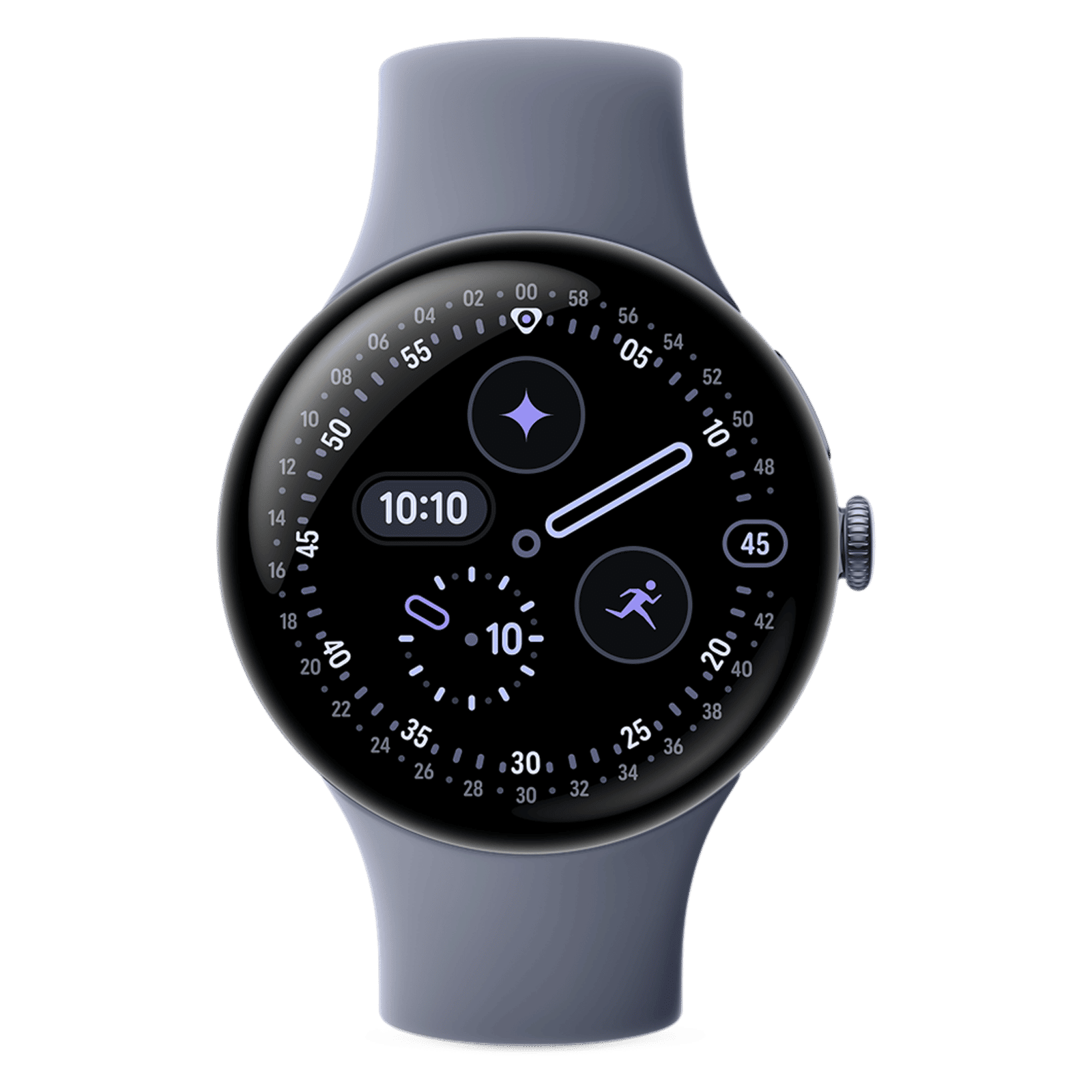 Google Pixel Watch 4 Wi-Fi+Bluetooth Wear OS 6.0 Smartwatch (45mm AMOLED LTPO Display, Qualcomm Snapdragon W5 Gen 2 Cortex-M55, Health Tracking Insights, Moonstone Active Band)