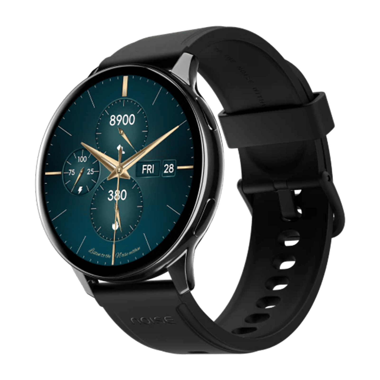 Noise Vortex Plus Smartwatch with Bluetooth Calling (37mm AMOLED Display, IP68 Water Resistant, Jet Black Strap)